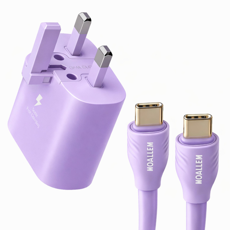 شارژر دیواری 25 وات معلم نوین مدل Galaxy-A35 همراه کابل USB-C