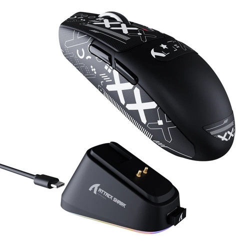 ماوس بی سیم گیمینگ اتک شارک مدل G3 Pro With RGB Charging Dock