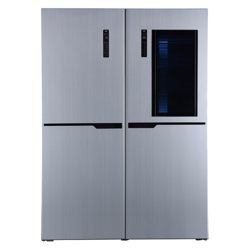 یخچال فریزر دوقلو 40 فوت استیلون مدل STORM PLUS، دارای اخطار باز ماندن درب و یخساز دستی، ارتفاع 200، پهنای 65 و عمق 65 سانتی متر، میزان مصرف انرژی C، دارای 8 طبقه در یخچال و 8 طبقه در فریزر
