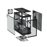 کیس کامپیوتر هایت مدل Y40 Pitch Black
